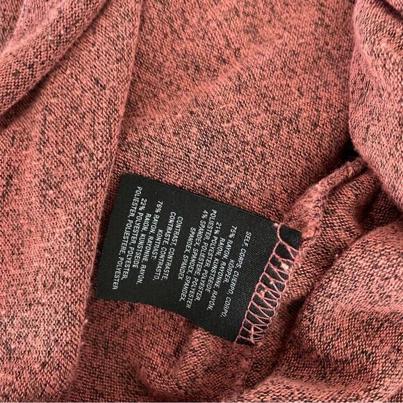 Anthropologie Postage Stamp Long-Sleeved Rose Pink Ruffle Hem Sweater XS - Picture 3 of 9